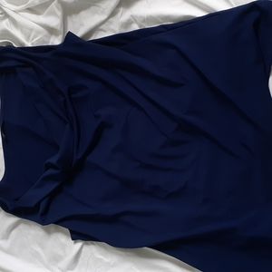 Navy blue tank top blouse